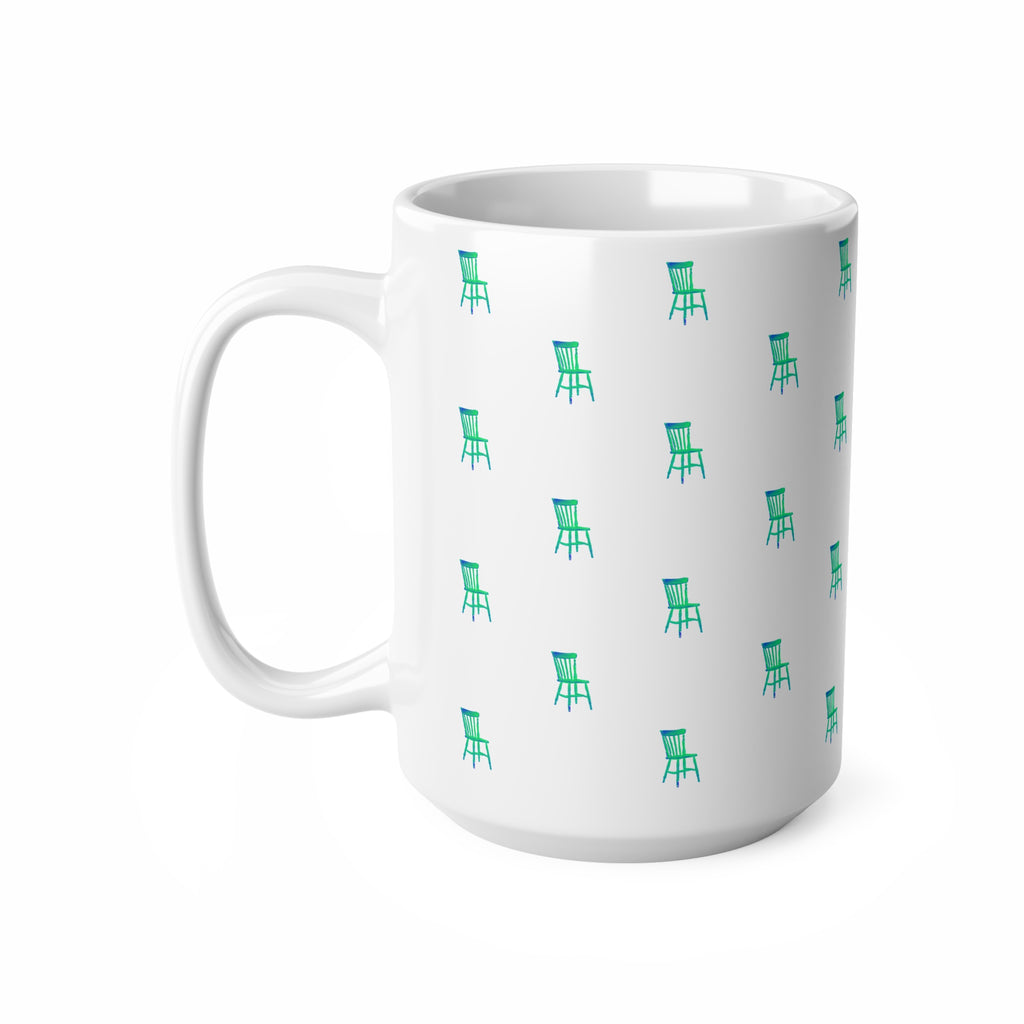 'Pop-art Chair' Patterned Mug 440ml