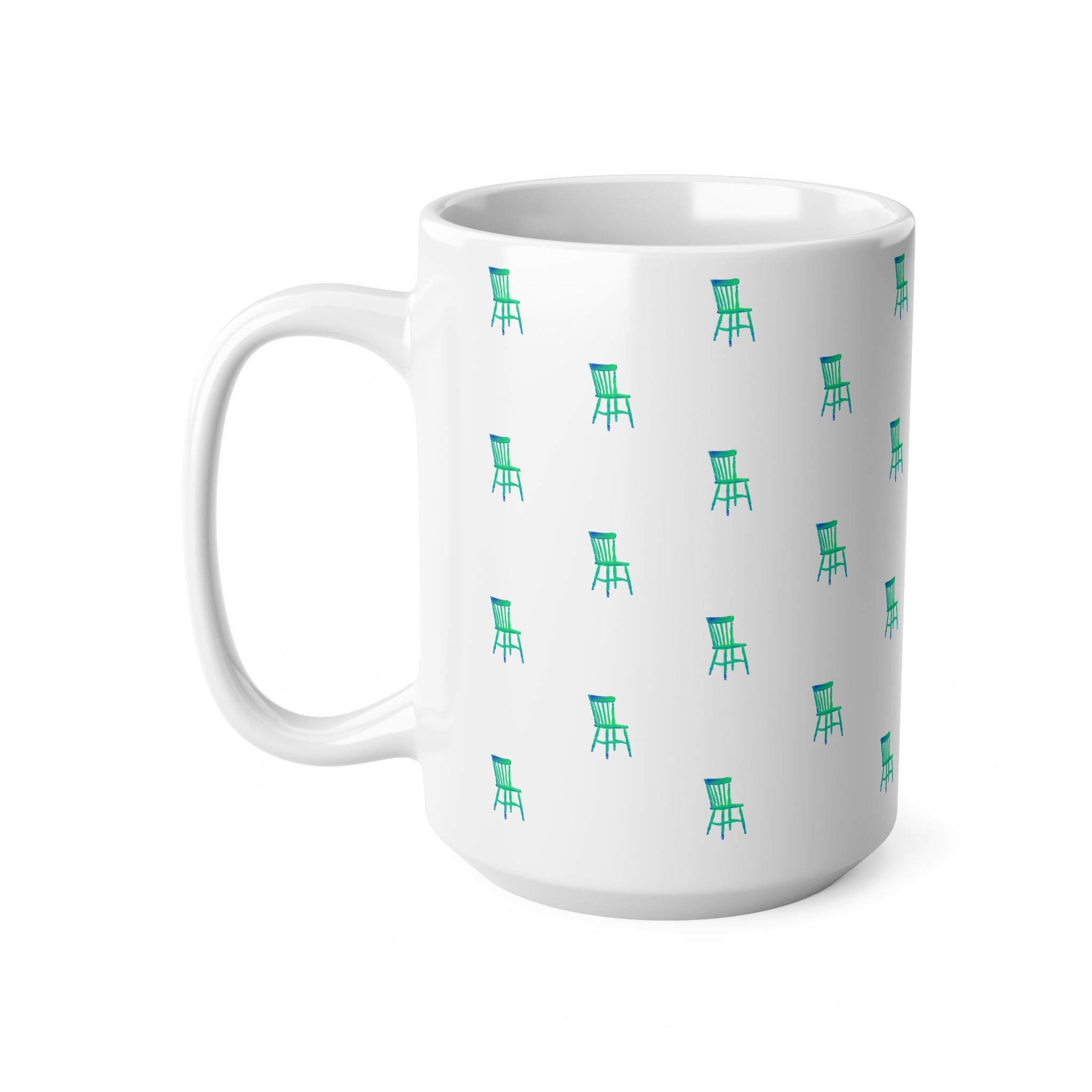 'Pop-art Chair' Patterned Mug 440ml