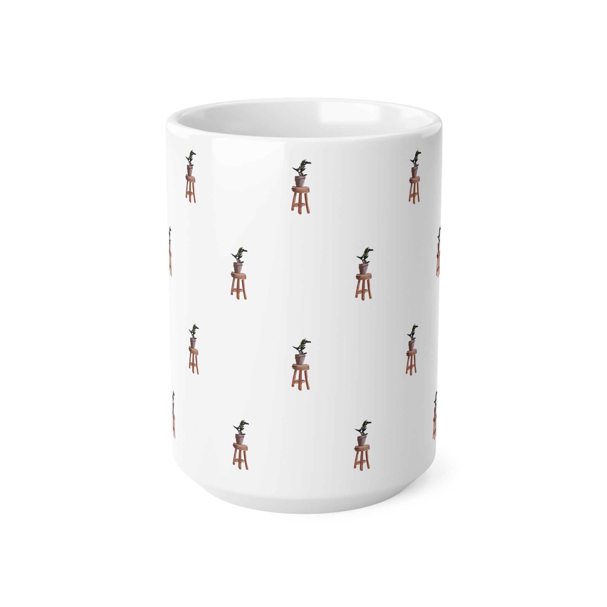 'Plant Stand' Patterned Mug 440ml