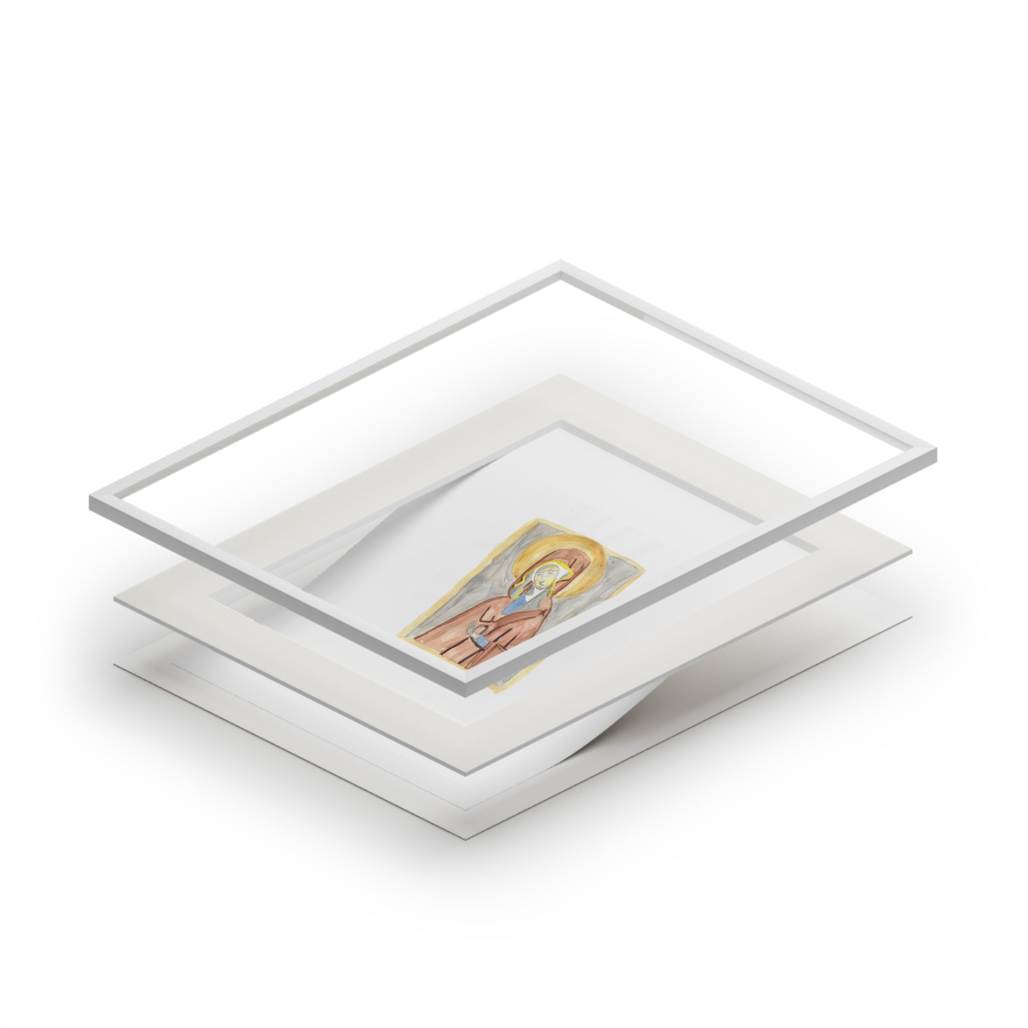 'Madonna' Icon print with white mountboard