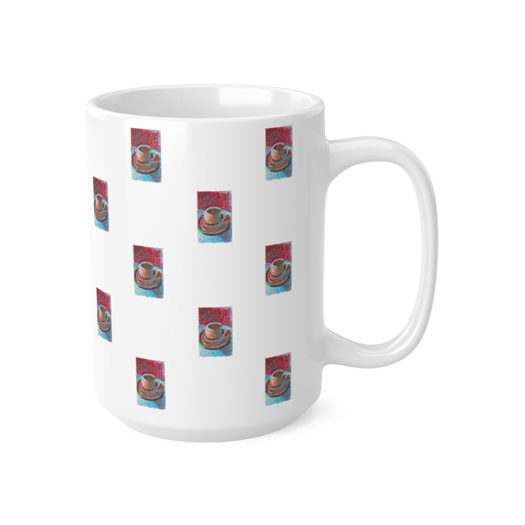 'Coffee' Patterned Mug 440ml