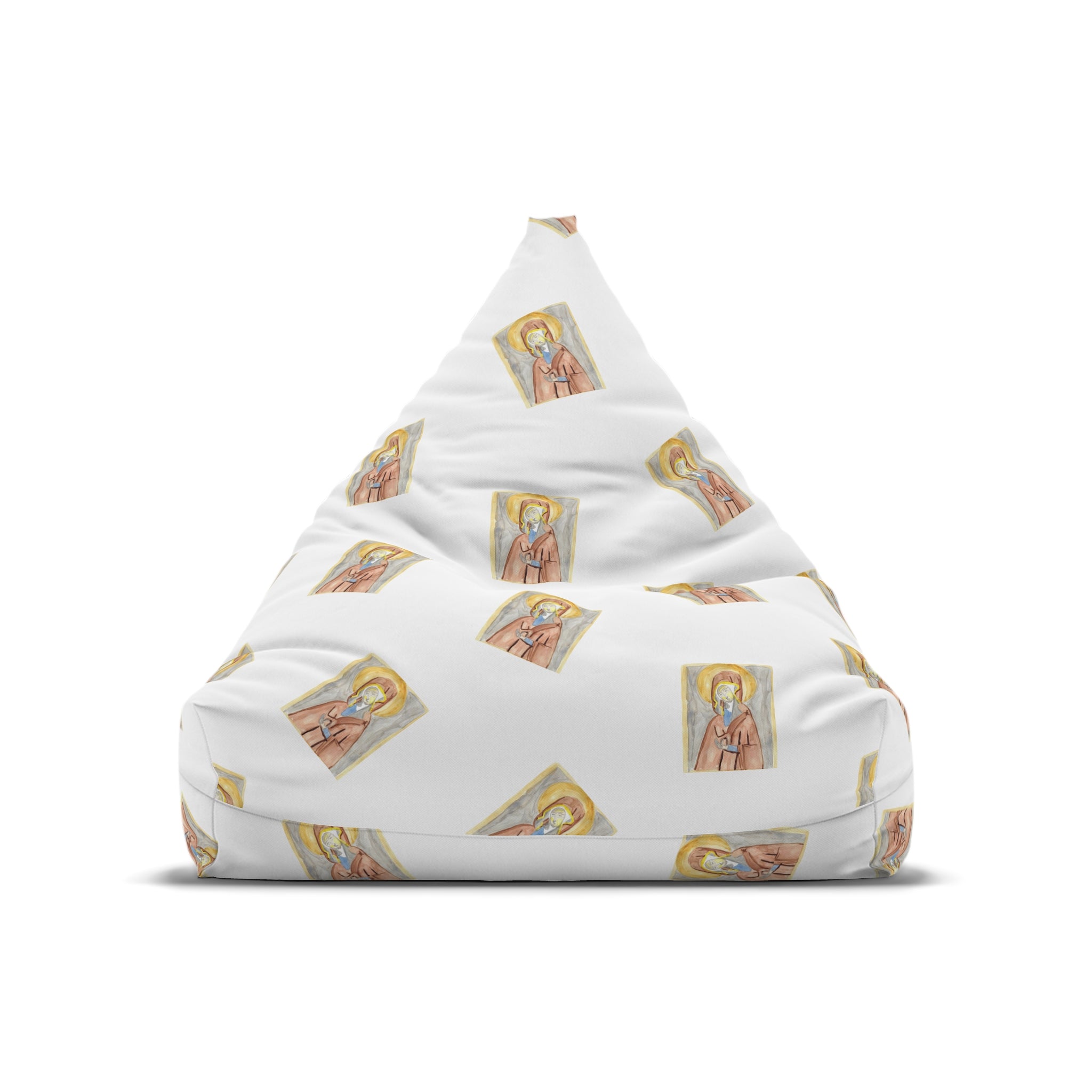 Religious Icon Pattern Bean Bag Cover written by Leah Bell