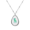 'Pop-art Chair' Oval Necklace