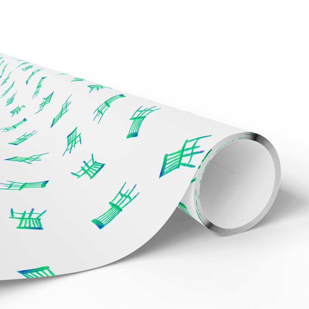 Pop-art chair wrapping Paper