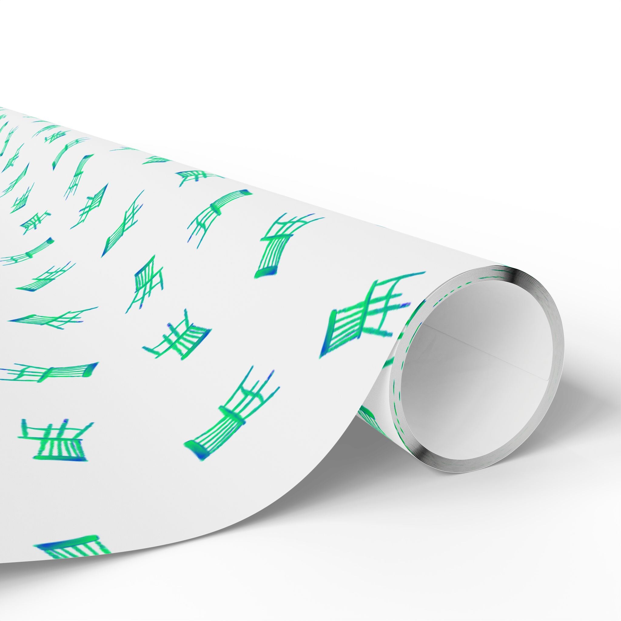 Pop-art chair wrapping Paper