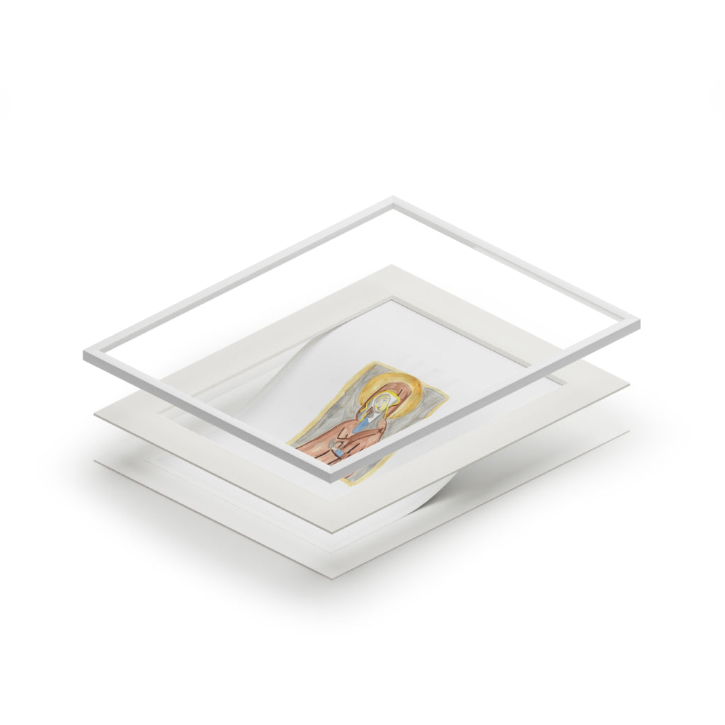 'Madonna' Icon print with white mountboard
