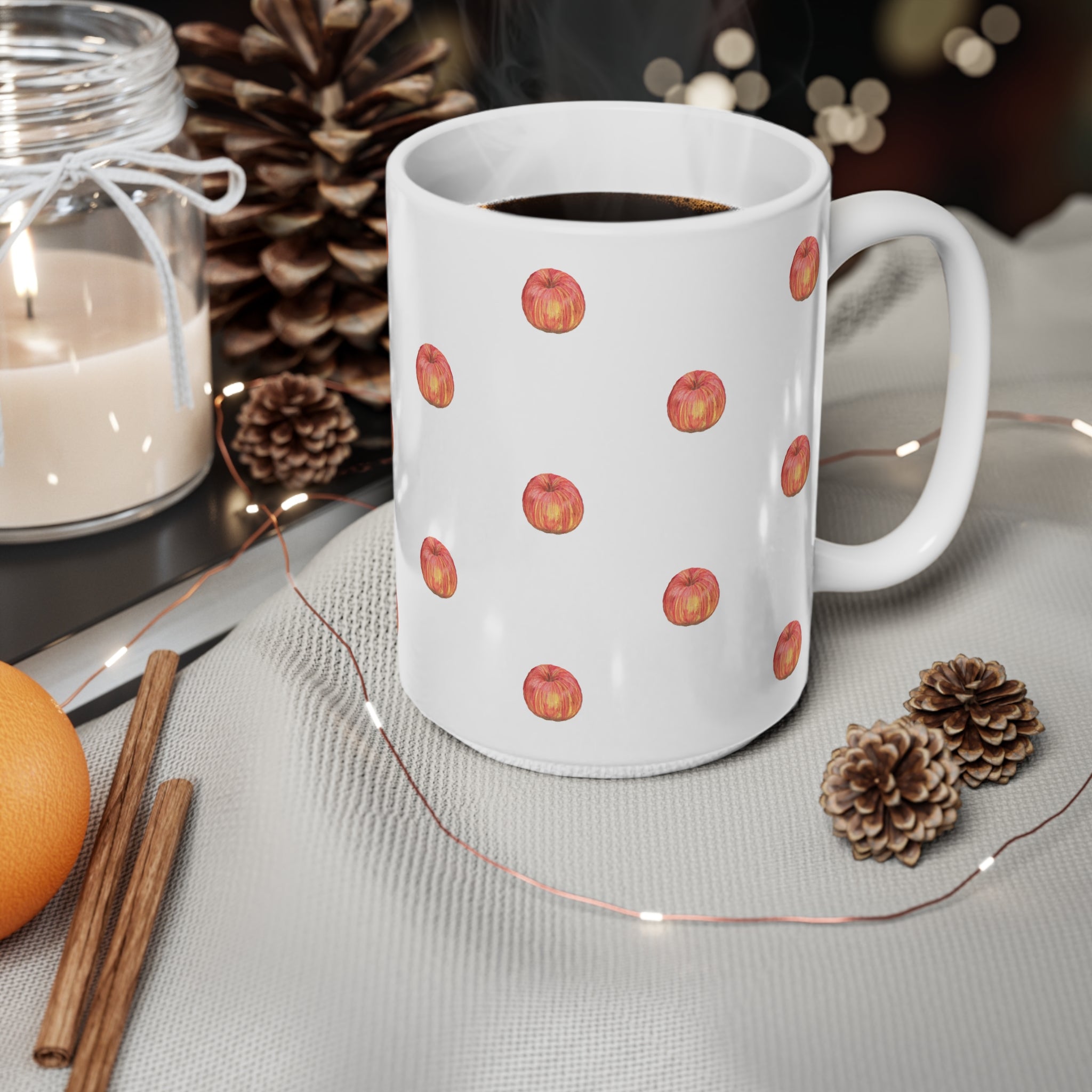 'Apple' Pattern Mug 440ml