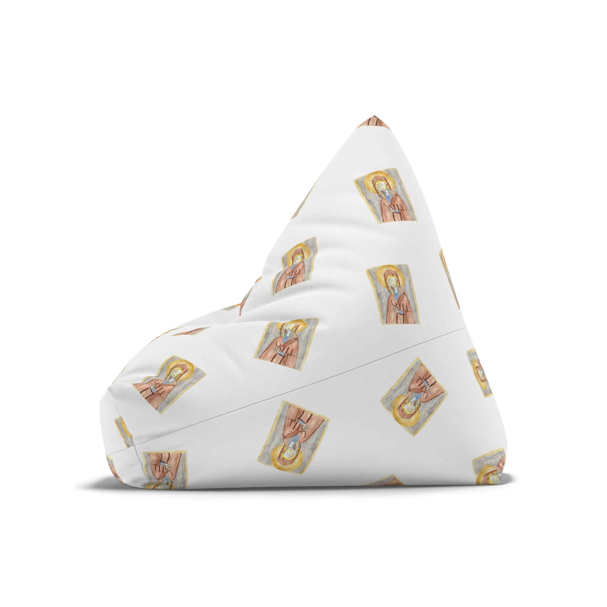 Religious Icon Pattern Bean Bag Cover written by Leah Bell