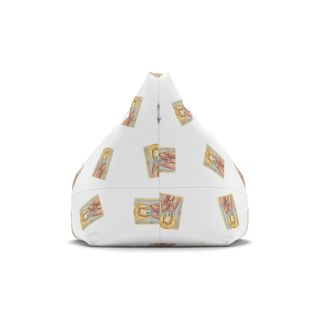 Religious Icon Pattern Bean Bag Cover written by Leah Bell