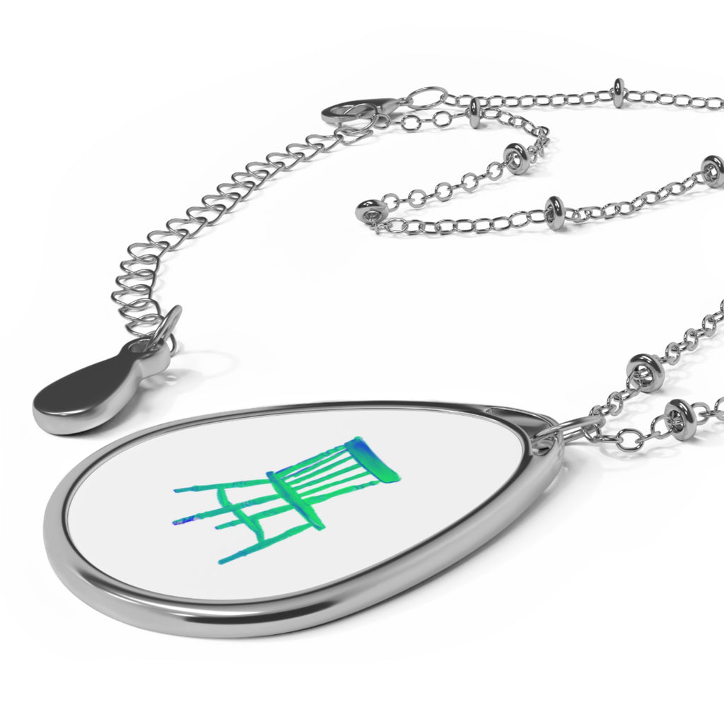 'Pop-art Chair' Oval Necklace