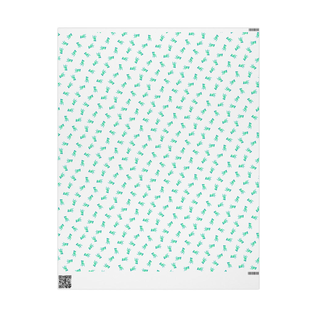 Pop-art chair wrapping Paper