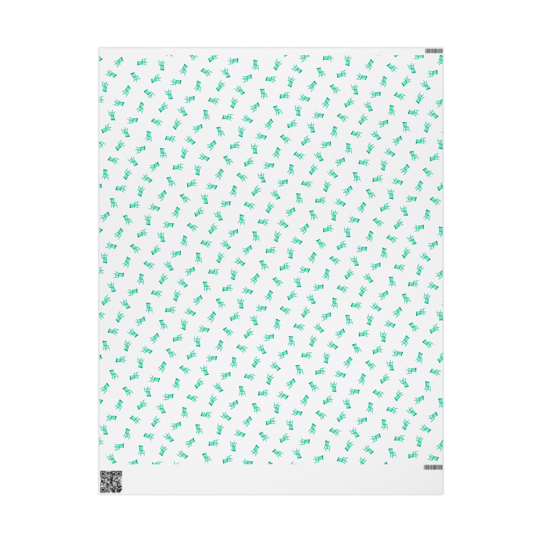 Pop-art chair wrapping Paper