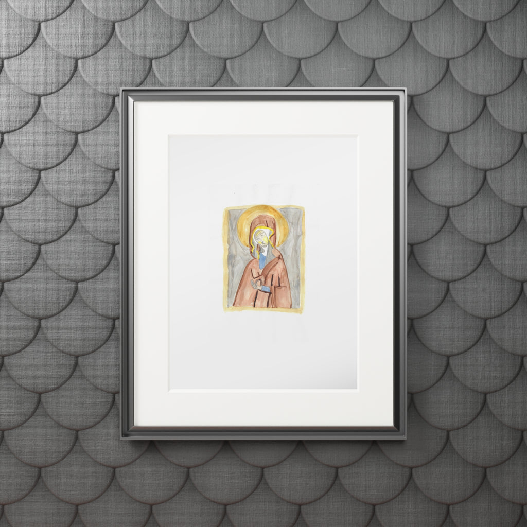 'Madonna' Icon print with white mountboard