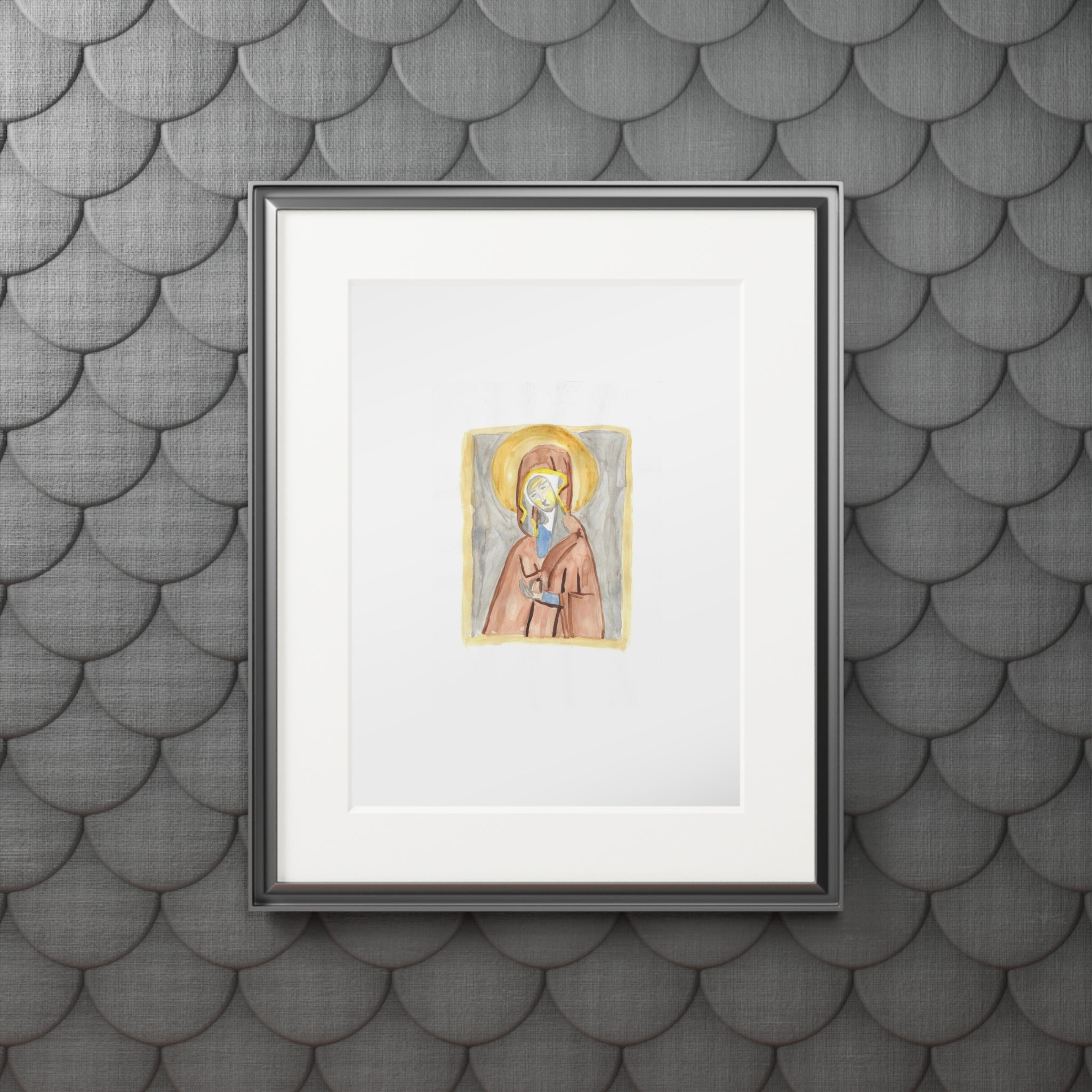 'Madonna' Icon print with white mountboard