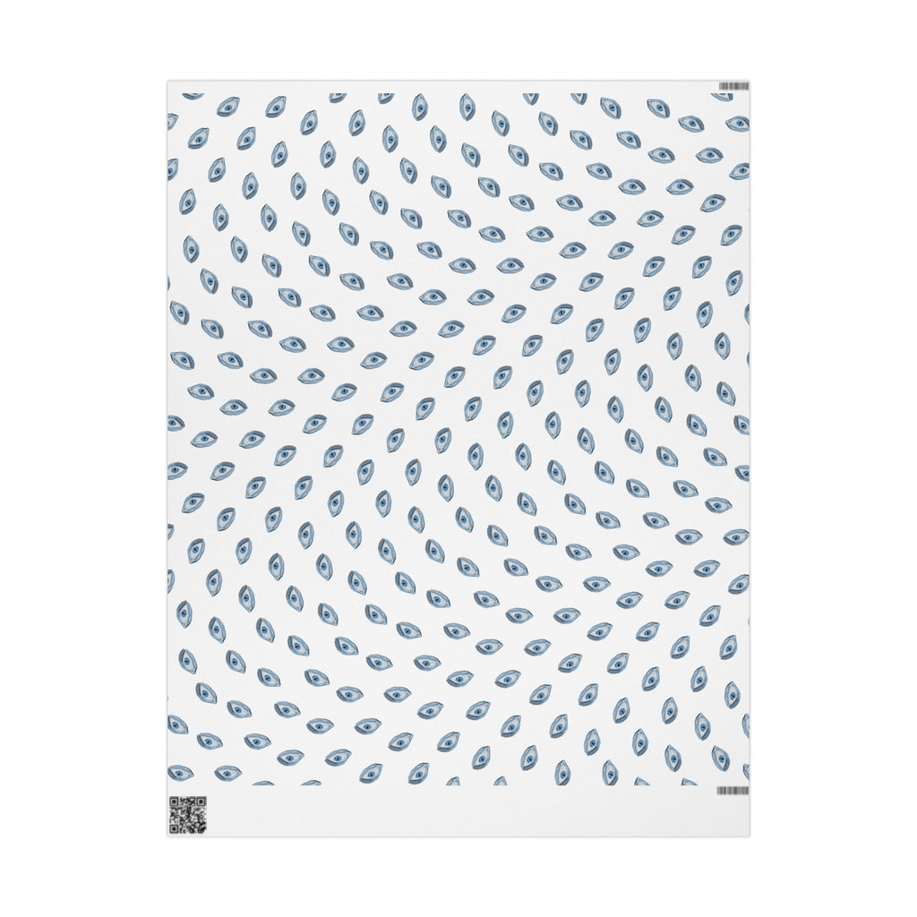 All seeing eye wrapping paper (white background)