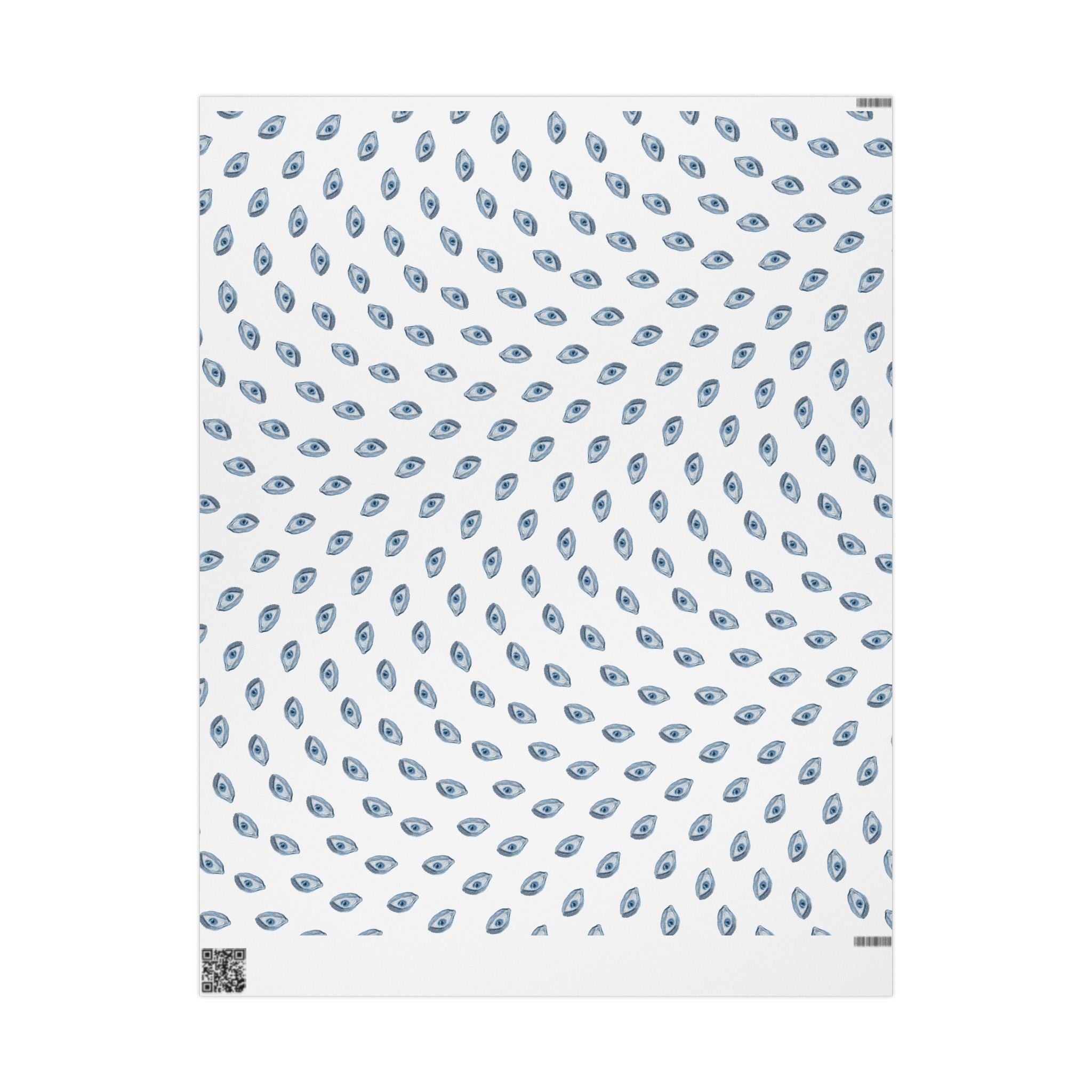 All seeing eye wrapping paper (white background)