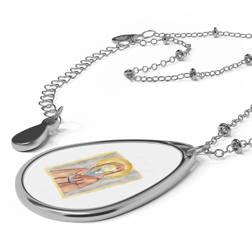 'Madonna' Icon Oval Necklace