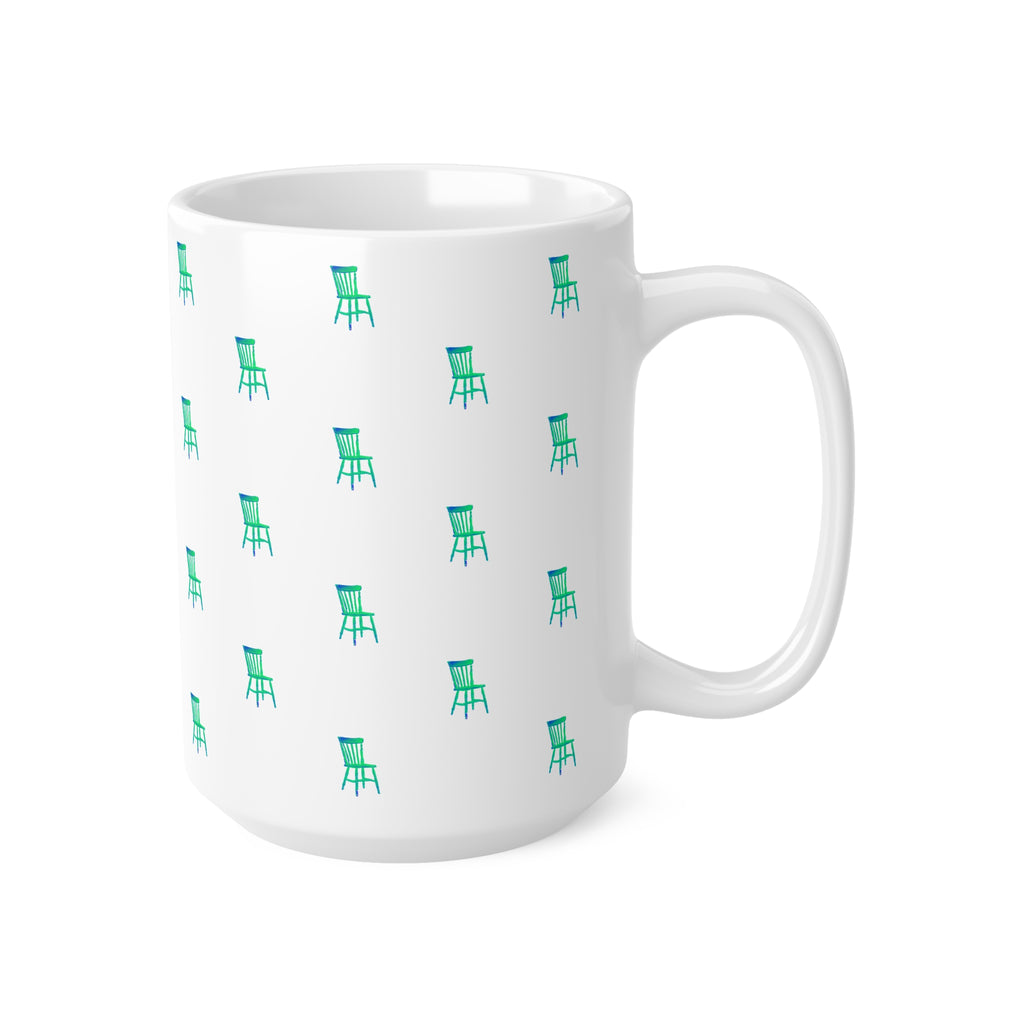 'Pop-art Chair' Patterned Mug 440ml