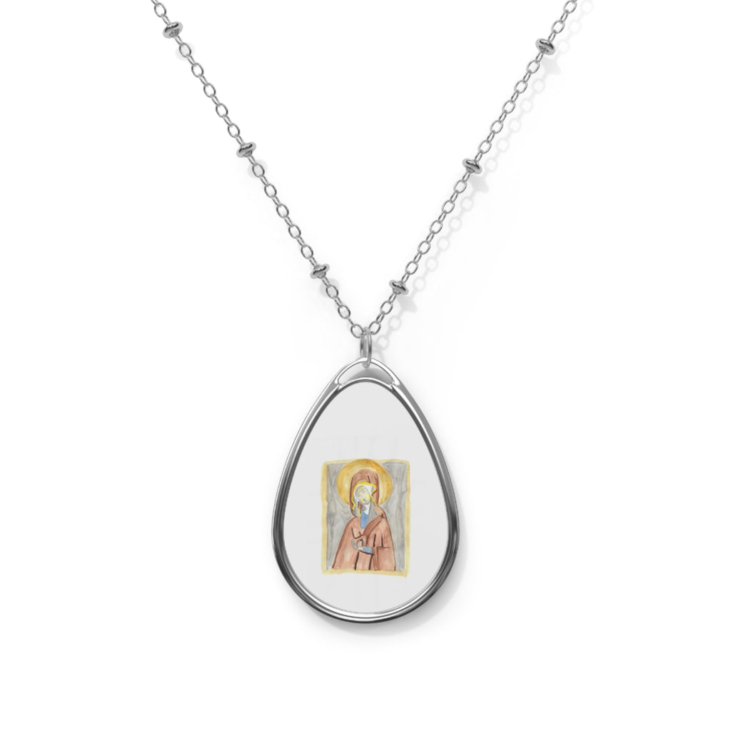'Madonna' Icon Oval Necklace