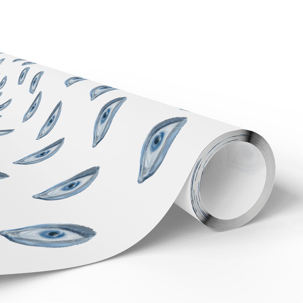All seeing eye wrapping paper (white background)