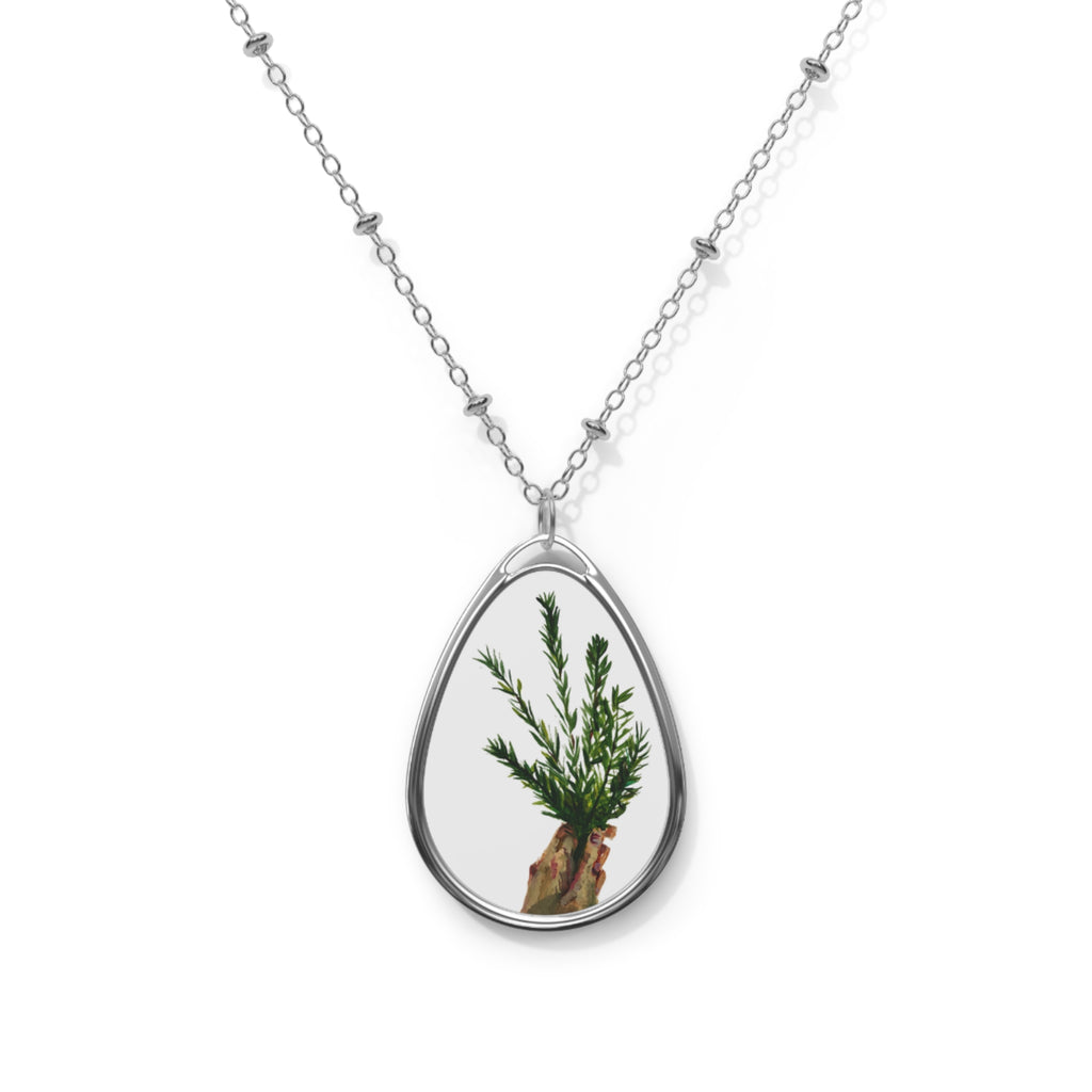 'The Gift of Rosemary' Oval Necklace