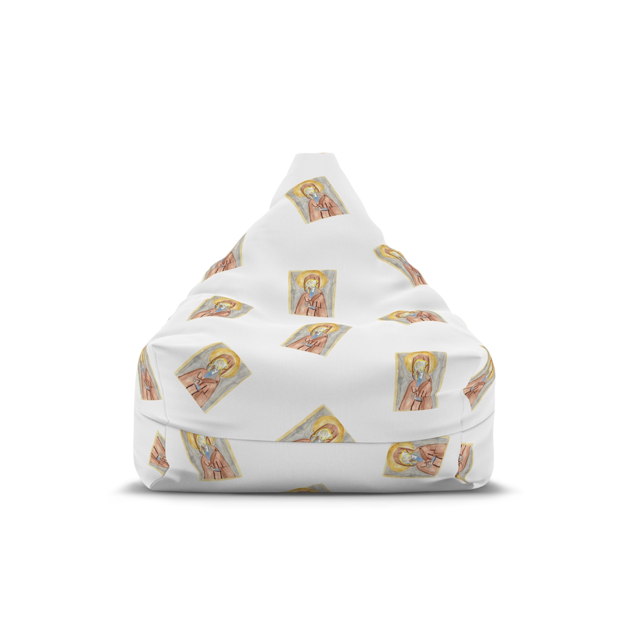 Religious Icon Pattern Bean Bag Cover written by Leah Bell