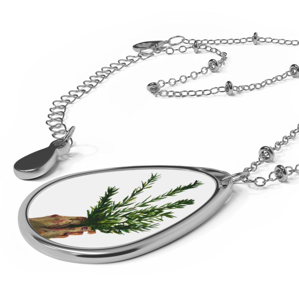 'The Gift of Rosemary' Oval Necklace
