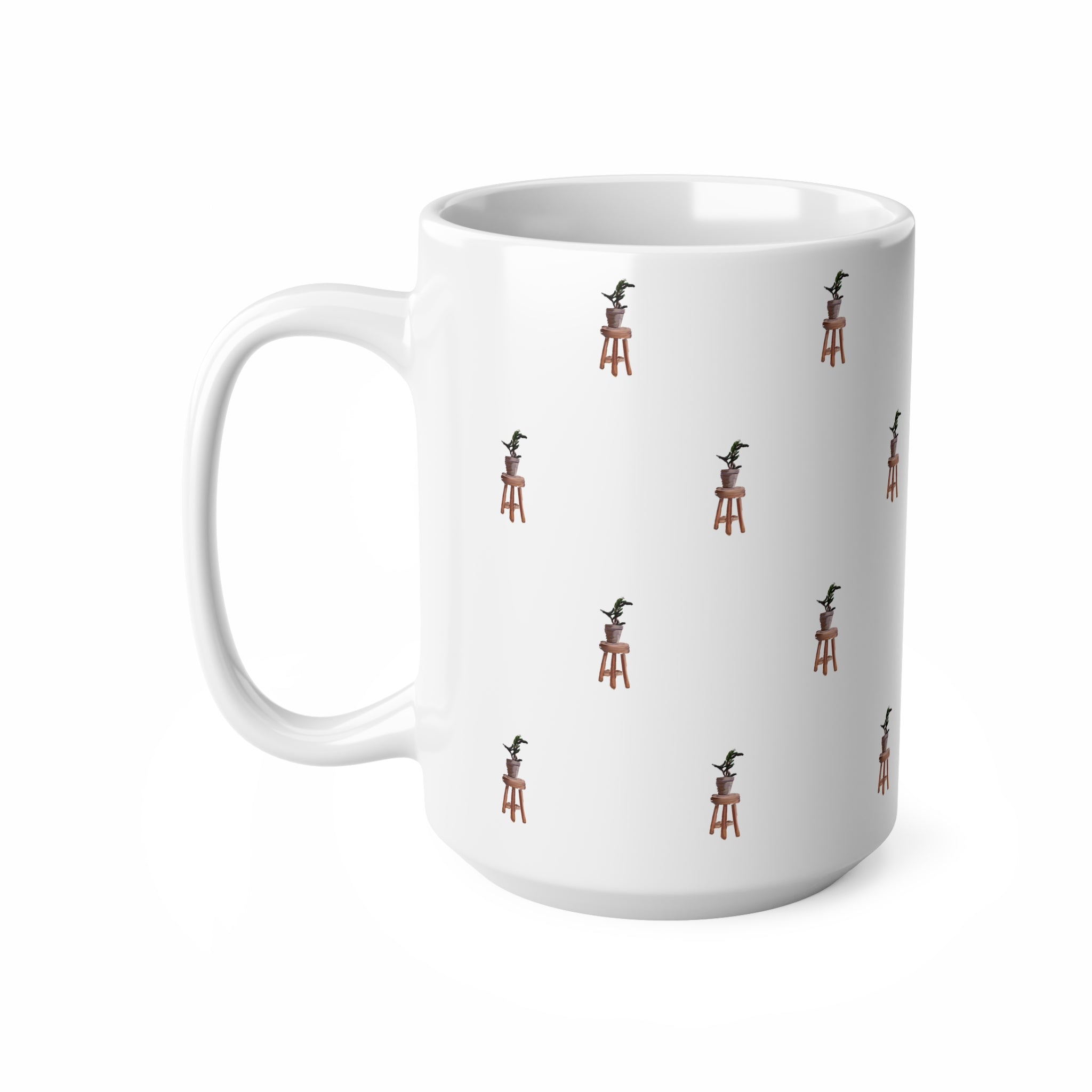 'Plant Stand' Patterned Mug 440ml