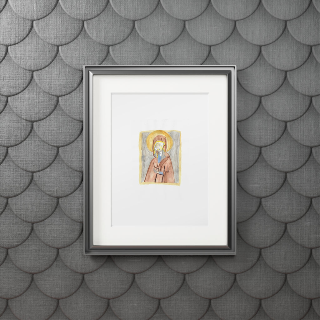 'Madonna' Icon print with white mountboard