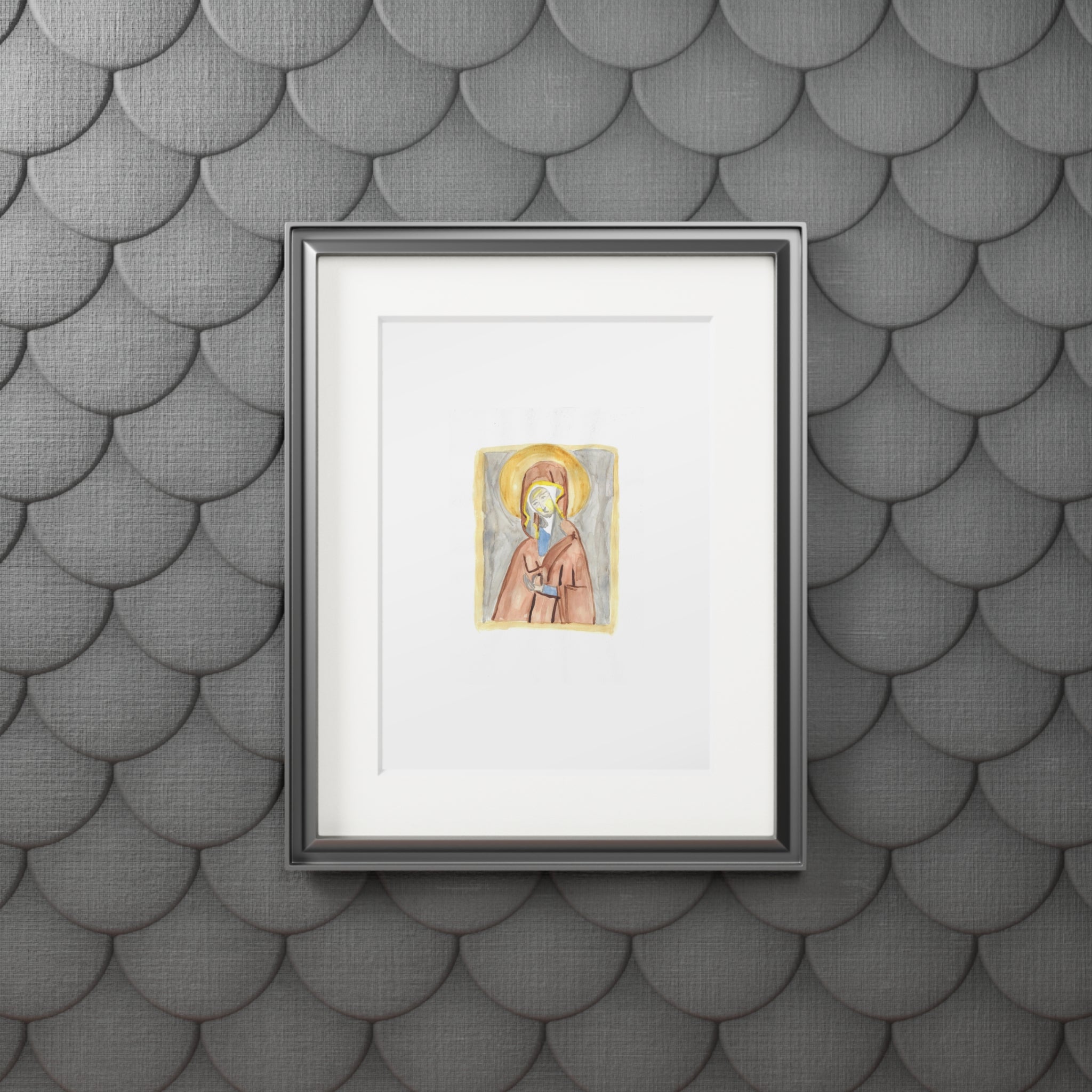 'Madonna' Icon print with white mountboard