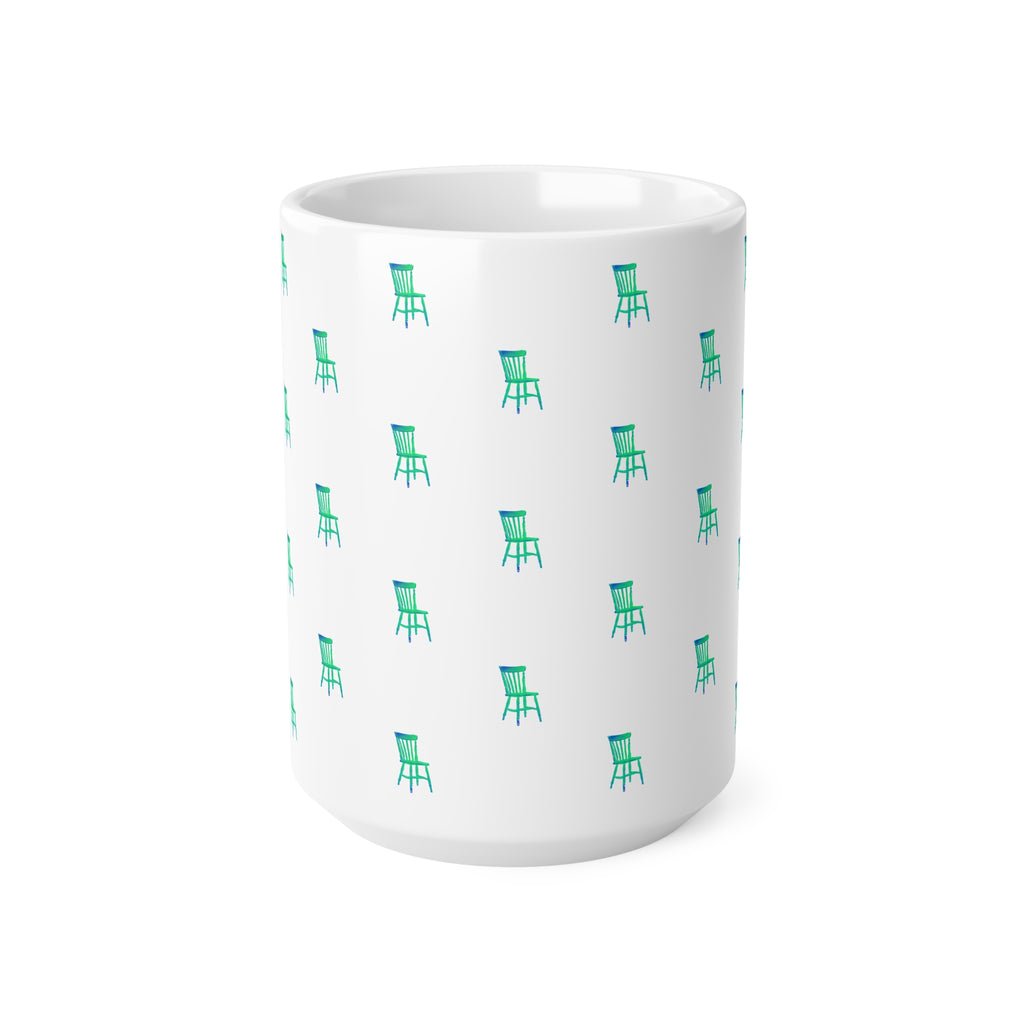 'Pop-art Chair' Patterned Mug 440ml