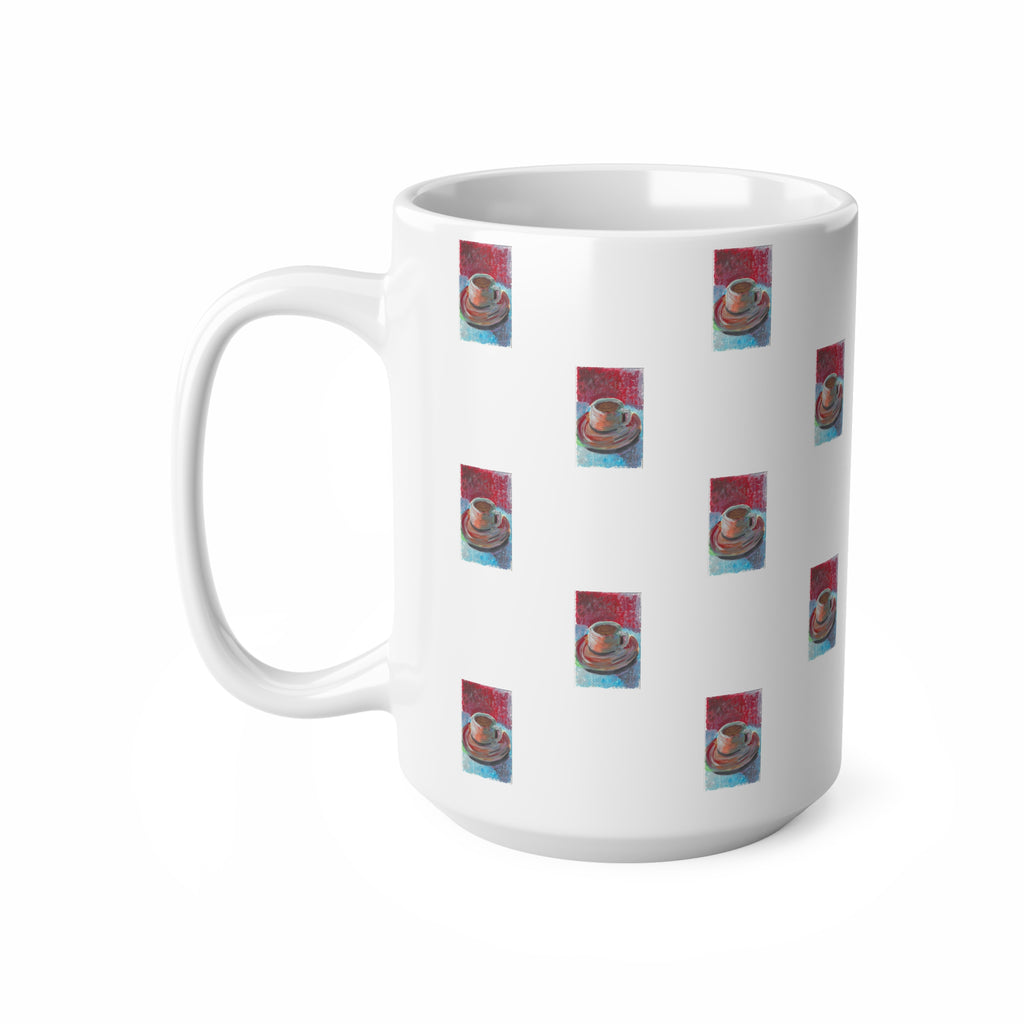 'Coffee' Patterned Mug 440ml