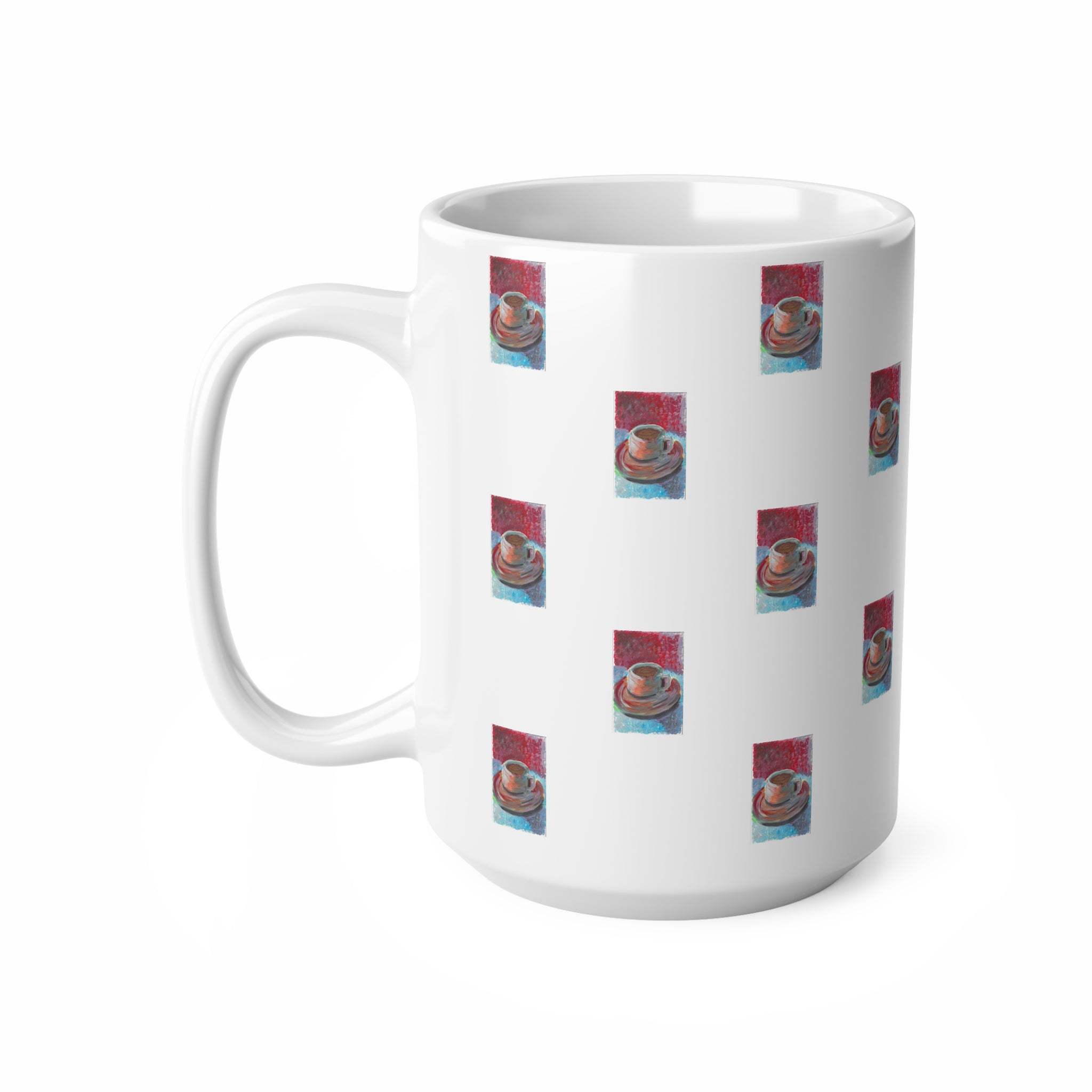'Coffee' Patterned Mug 440ml