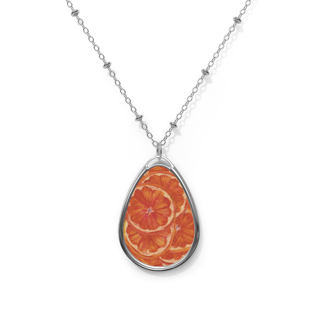 'Oranges' Oval Necklace