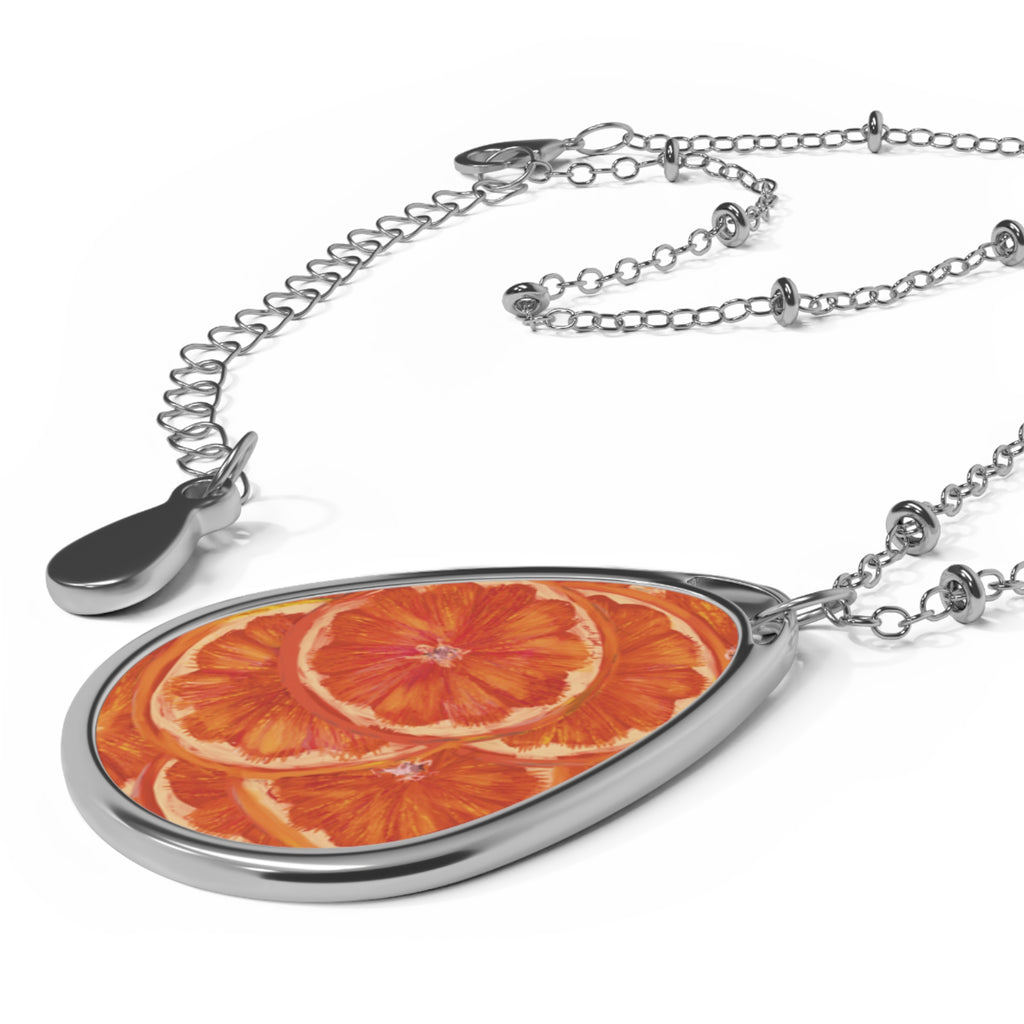 'Oranges' Oval Necklace