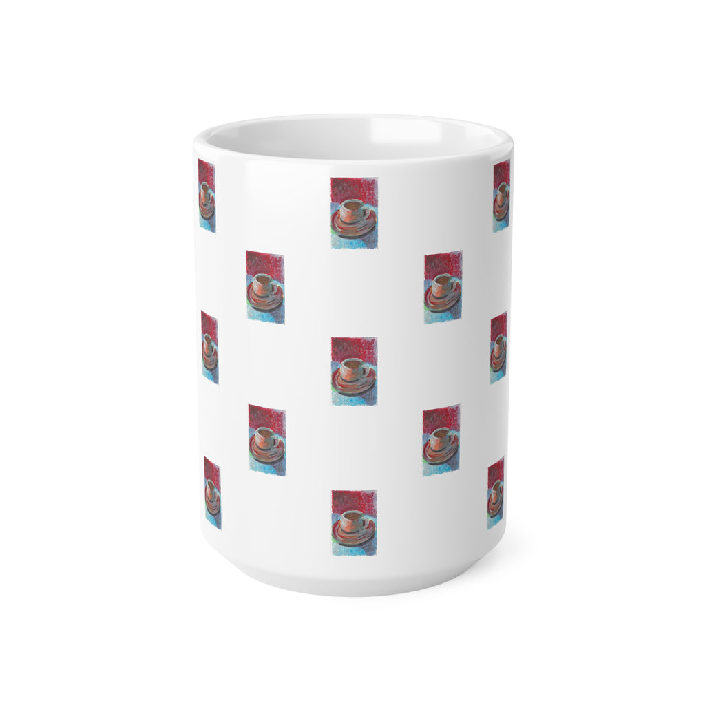 'Coffee' Patterned Mug 440ml