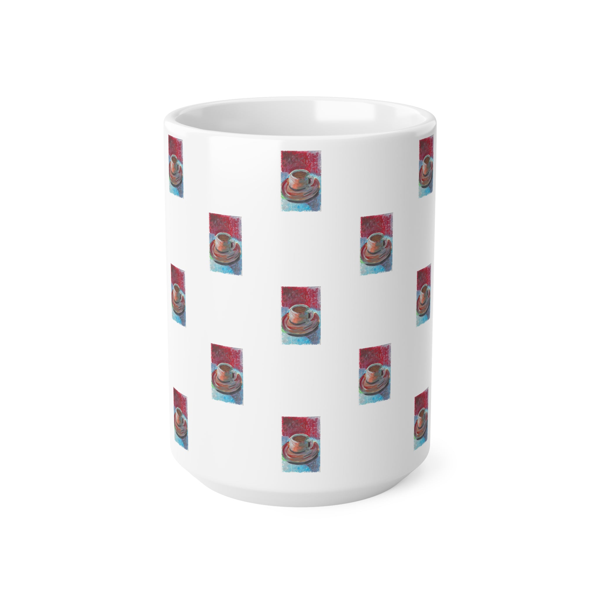 'Coffee' Patterned Mug 440ml
