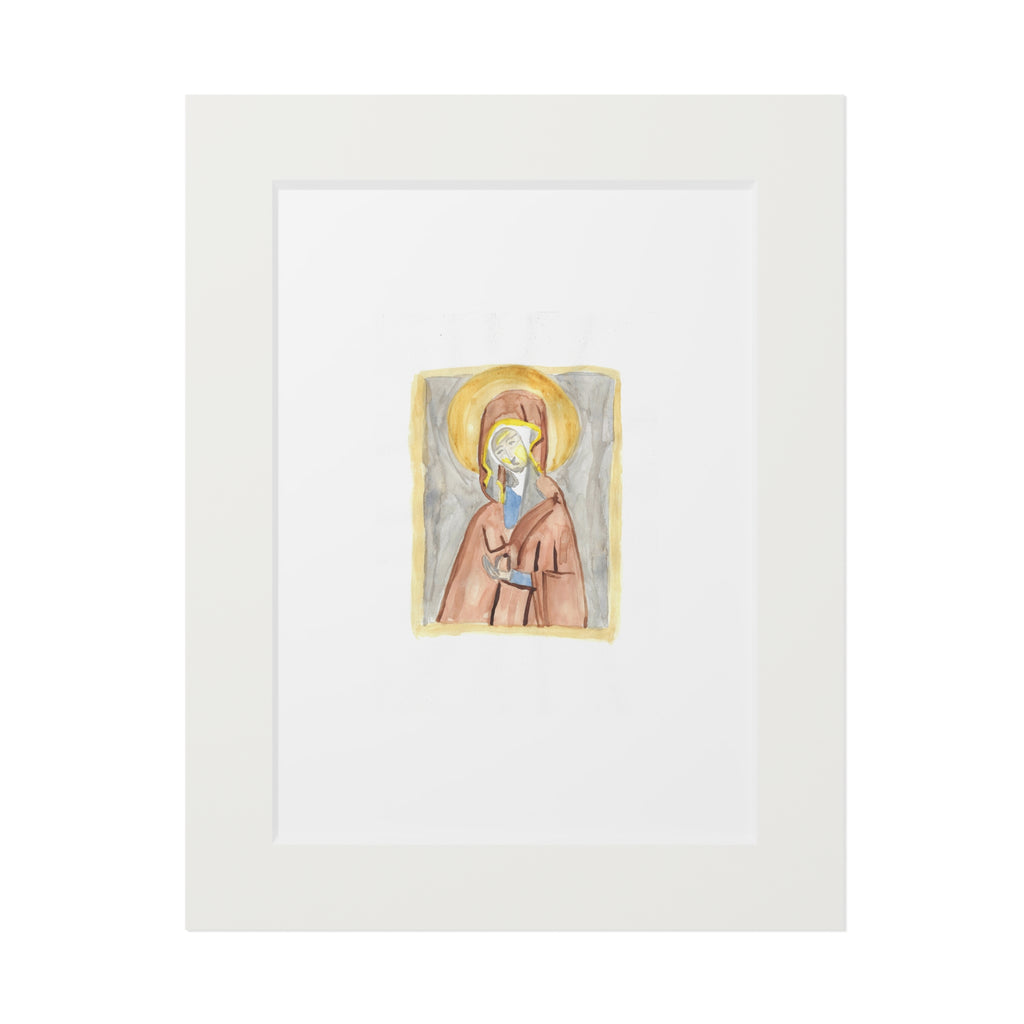 'Madonna' Icon print with white mountboard